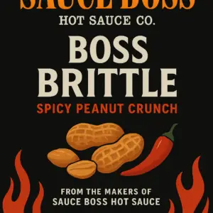 🔥 Boss Brittle – Spicy Peanut Brittle by Sauce Boss Hot Sauce🔥